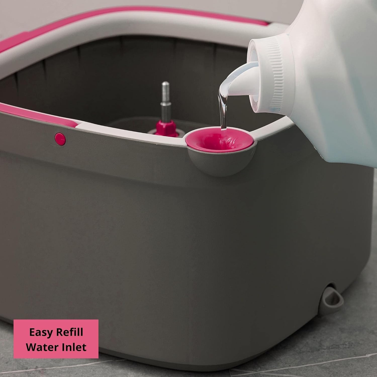 Mop and Bucket, Spin Mop, Dual Compartment Mop Bucket, Cleaning Mop -2 Machine Washable Mop Pads Mop and Bucket, Spin Mop, Dual Compartment Mop Bucket, Cleaning Mop -2 Machine Washable Mop Pads